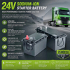 24V 200Ah Sodium ion Dual Battery Manufacturer High CCA Truck Cranking and Parking AC Power