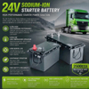 24V 200Ah Sodium ion Dual Battery Manufacturer High CCA Truck Cranking and Parking AC Power