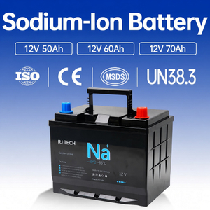 RJ TECH 12V 60Ah 70Ah 75Ah Sodium Ion Battery DIN H6 Group 48 RHP Layout 0 10000 Cycles -40C Cold Start Drop-in AGM Replacement Auto SLI