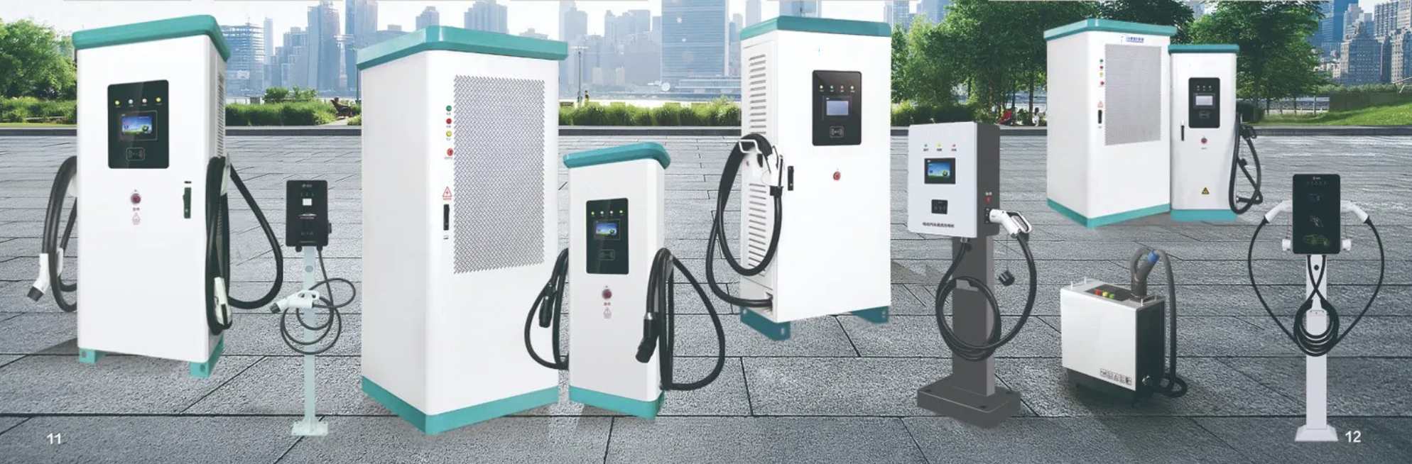 Dc Charging Pile 180KW Double Gun Ocpp1.6 Floor-Mounted Dc Fast Charging Station for Ev Cars